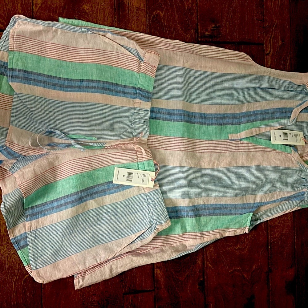 Vineyard Vines Striped Top and Shorts Set